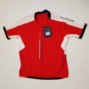 DARE2B Men's Astir Cycling Jersey DMT134 Fiery Red Size XXL MSRP $70